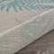 Homeroots 5 x 7 ft. Teal Fern Leaves Indoor & Outdoor Area Rug 396107 - alternate 8